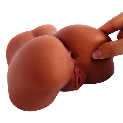 Bunda com Vagina e Ânus Masturbador Masculino Pequeno Realístico- Mulato