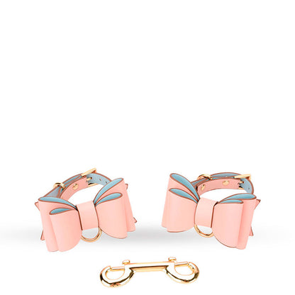 Kit Sado Bondage Premium com Detalhes em Laço Borboleta Rosa