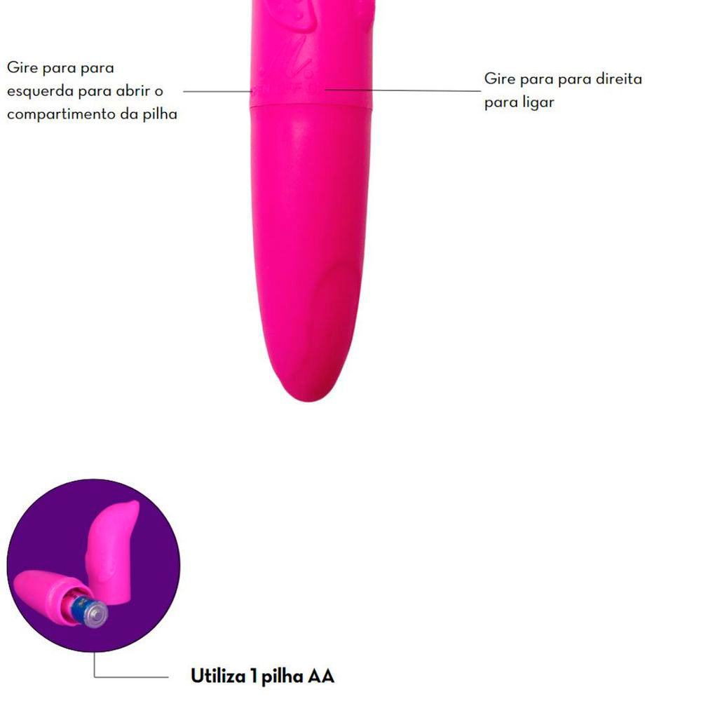 Vibrador Ponto G Golfinho com Dupla Estimulação Liso
