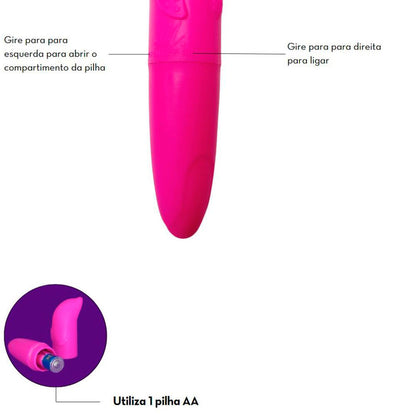 Vibrador Ponto G Golfinho com Dupla Estimulação Liso