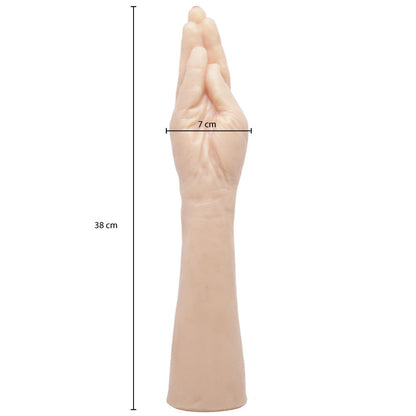 Prótese Realística Mão Antebraço para Fisting em Silicone 38 cm x 7 cm