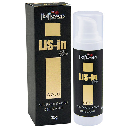 Gel Anal Facilitador de Deslizamento Lis-In Gold Versão Hot 30g
