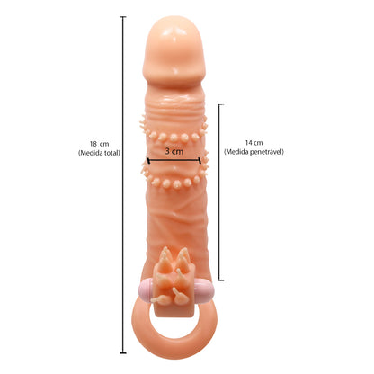 Capa Peniana com Anel e Vibrador - Connor - Pretty Love