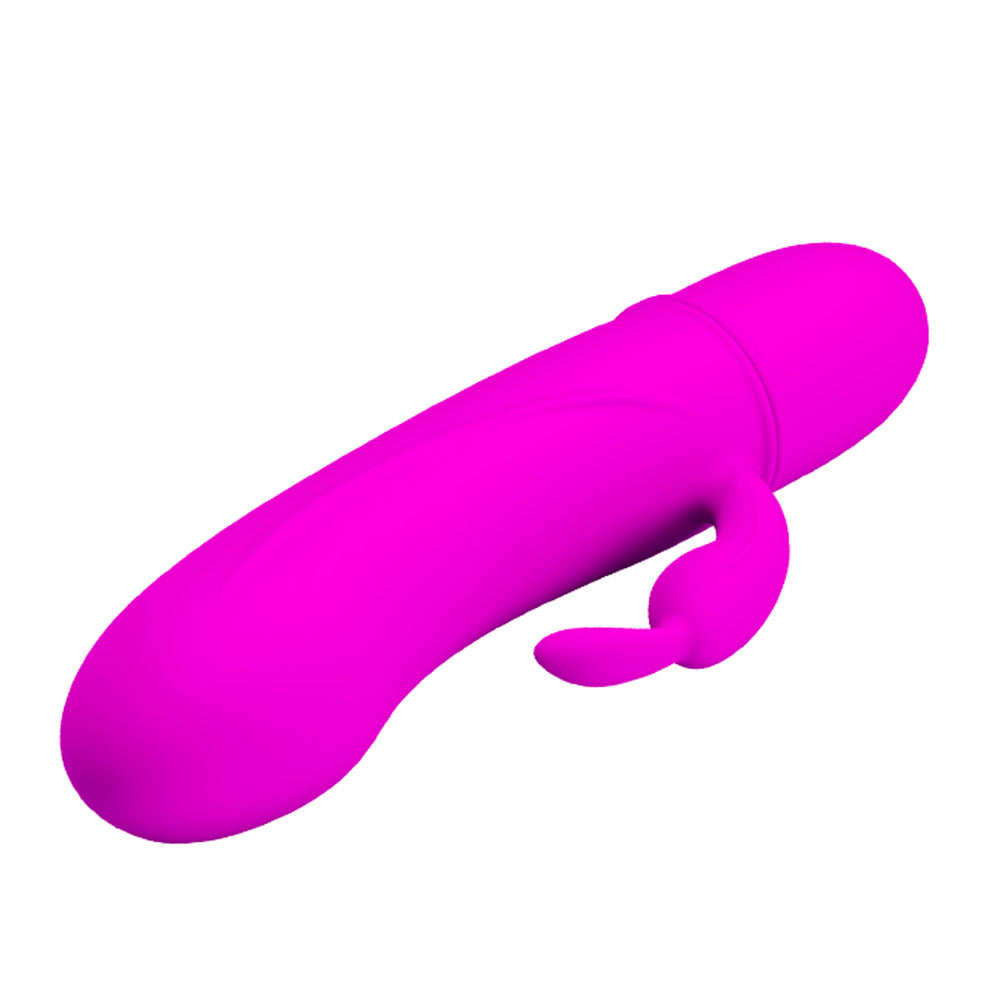 Vibrador Duplo com 10 Funções de Vibração Caesar Soft Touch 12 cm x 2,5 cm - Coleção Pretty Love