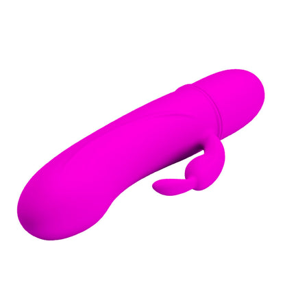 Vibrador Duplo com 10 Funções de Vibração Caesar Soft Touch 12 cm x 2,5 cm - Coleção Pretty Love