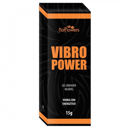 VIBRO POWER ELETRIZANTE BEIJÁVEL VODKA COM ENERGÉTICO 15G HOT FLOWERS