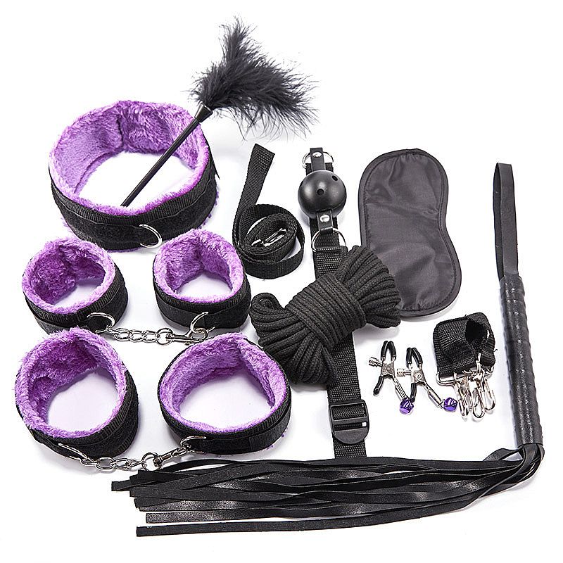 Kit Sado Black Wolf Roxo Fetiche