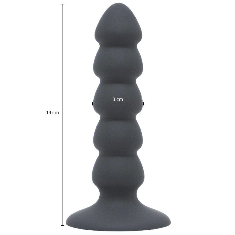 Plug Anal em Silicone com Base com Ventosa 14 cm x 3 cm - ALGER - S-hande