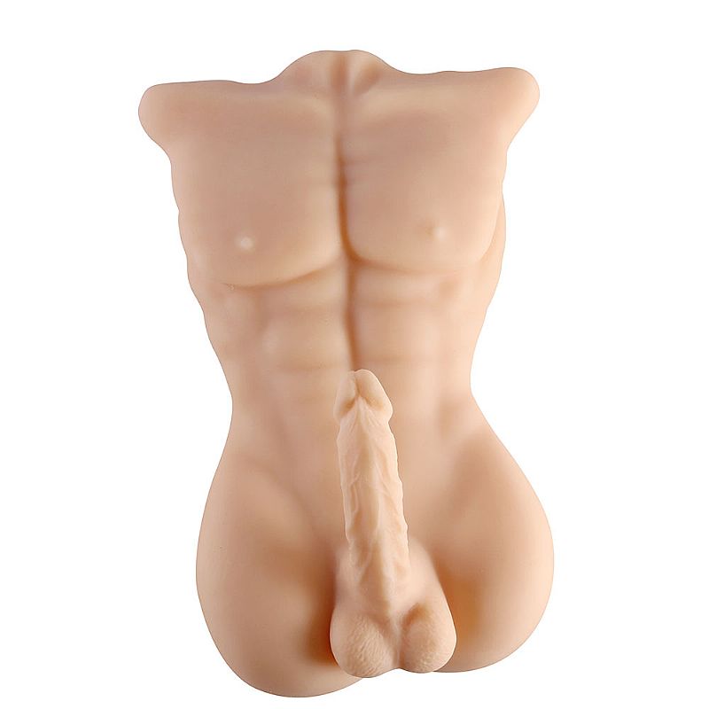 Masturbador Feminino Corpo Masculino Cyberskin Pênis Realístico