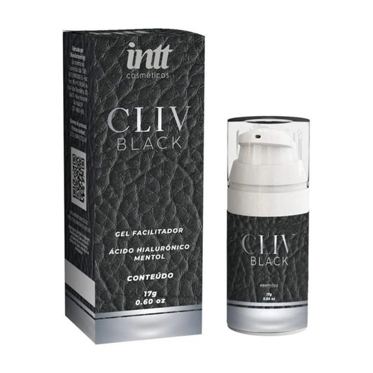Gel Facilitador Anal Com Ácido Hialurônico e Mentol Cliv Black