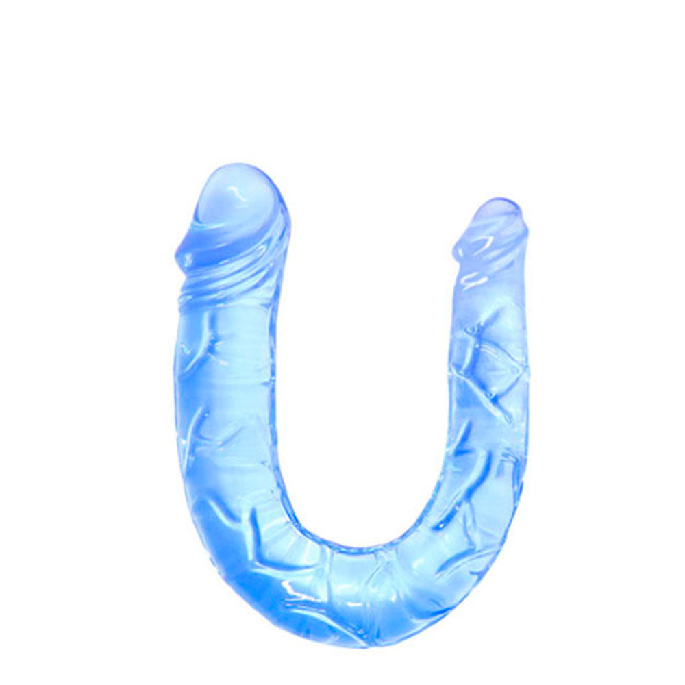 Penetrador com Ponta Dupla Formato de Pênis com Veias e Glande Saliente