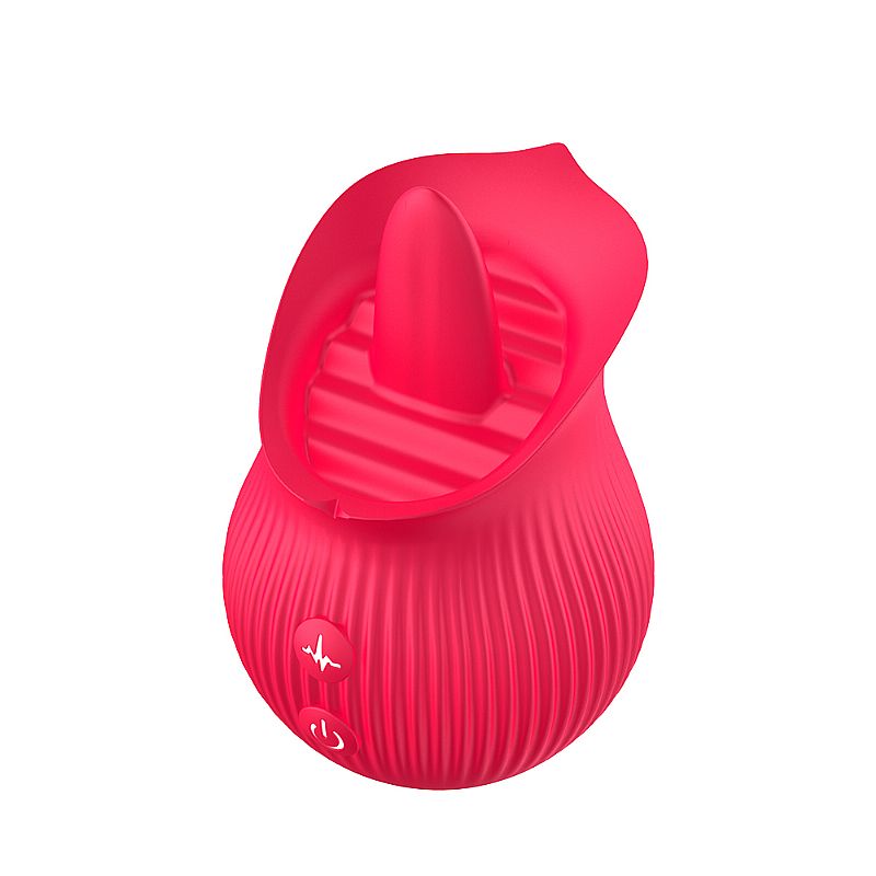 Rosa Estimuladora de Clitóris com Língua Tongue