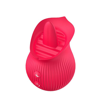 Rosa Estimuladora de Clitóris com Língua Tongue