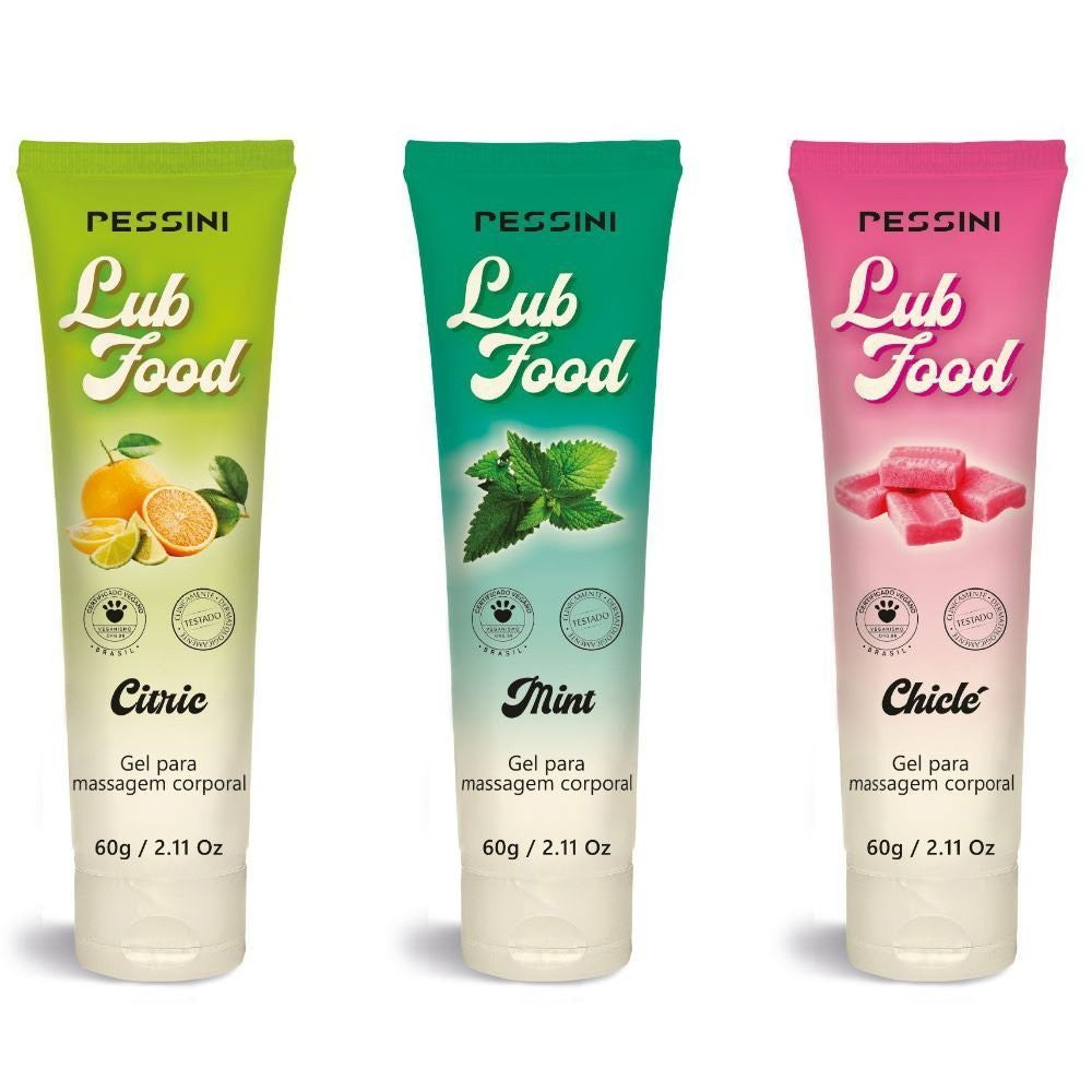 Lub Food Lubrificante Corporal Beijável 60g Pessini