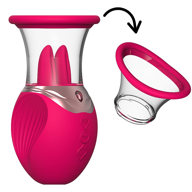 Vibrador de Clitóris com Língua Estimuladora e Sucção - SI