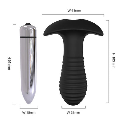 Plug Anal com Vibro Spiral- S-Hande