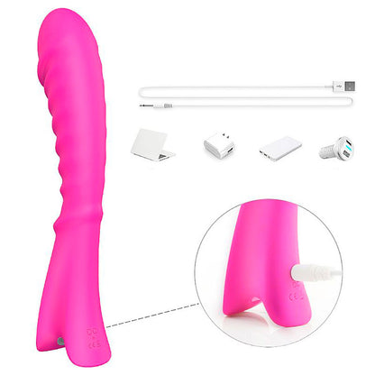 Penetrador Vibratório em Silicone Aveludado Recarregável 20 cm x 3,5 cm