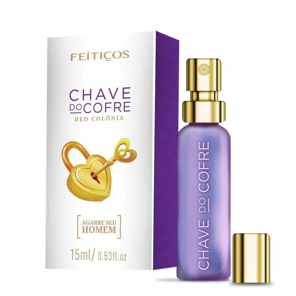 CHAVE DO COFRE PERFUME AFRODISÍACO 15ML FEITIÇOS