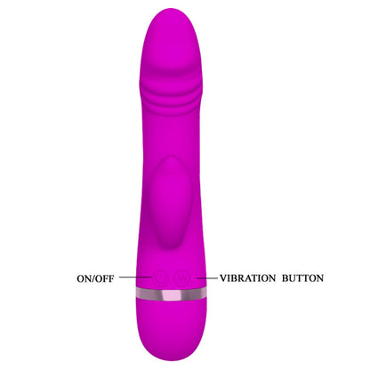 Vibrador de Silicone David com Plug Lateral 19,5 cm x 3,5 cm - Coleção Pretty Love
