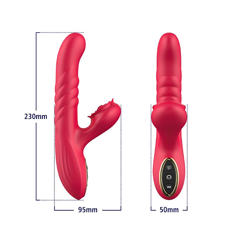 Vibrador de Ponto G e clitóris com Pulsação / Vai e vem - SI