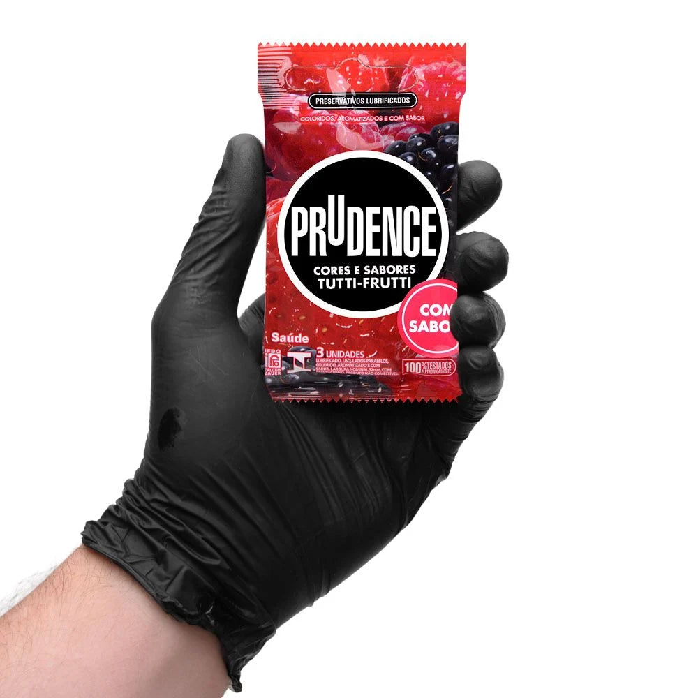 Preservativo Tutti Frutti Prudence com 3 Unidades