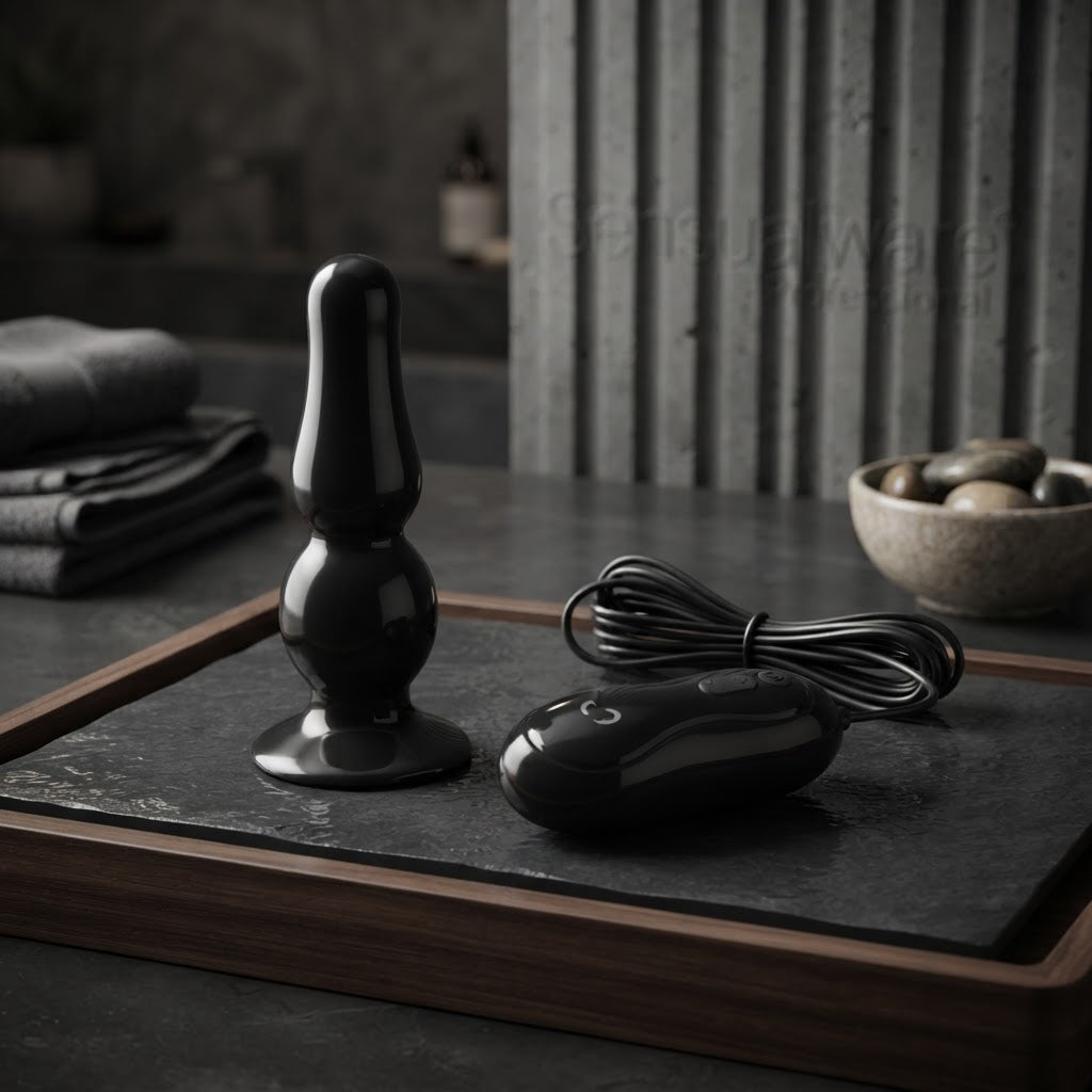 Plug Anal  Formato Anatômico, Controle Remoto e Base em Ventosa