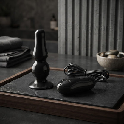 Plug Anal  Formato Anatômico, Controle Remoto e Base em Ventosa