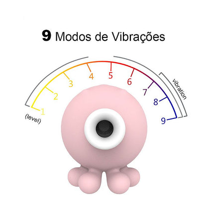 Vibrador de Clitóris com Pulsação Recarregavél - Octopi