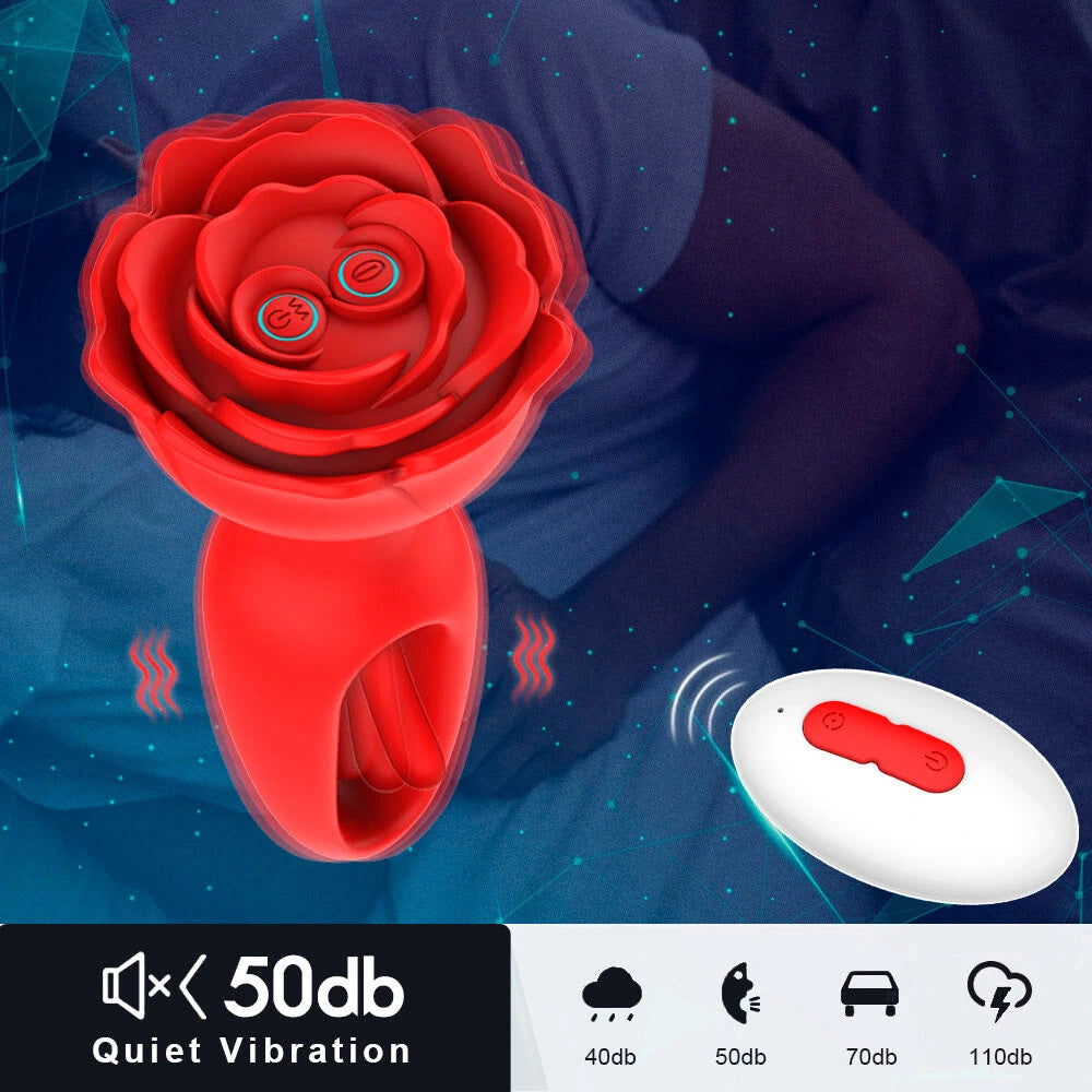 Plug Anal com Vibração - Flowers: Controle Sensações de Prazer
