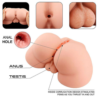 Masturbador Masculino - Formato Bunda com Ânus Masculino - Lion VIII