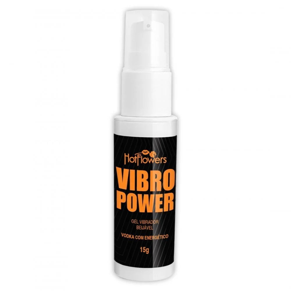 VIBRO POWER ELETRIZANTE BEIJÁVEL VODKA COM ENERGÉTICO 15G HOT FLOWERS
