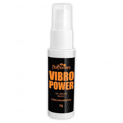 VIBRO POWER ELETRIZANTE BEIJÁVEL VODKA COM ENERGÉTICO 15G HOT FLOWERS