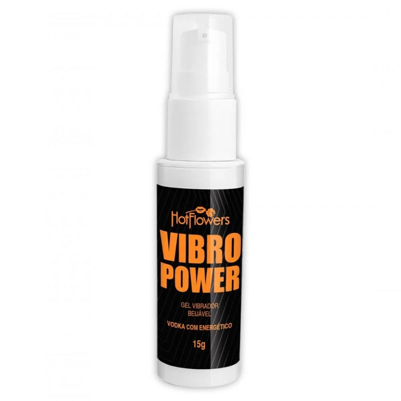VIBRO POWER ELETRIZANTE BEIJÁVEL VODKA COM ENERGÉTICO 15G HOT FLOWERS