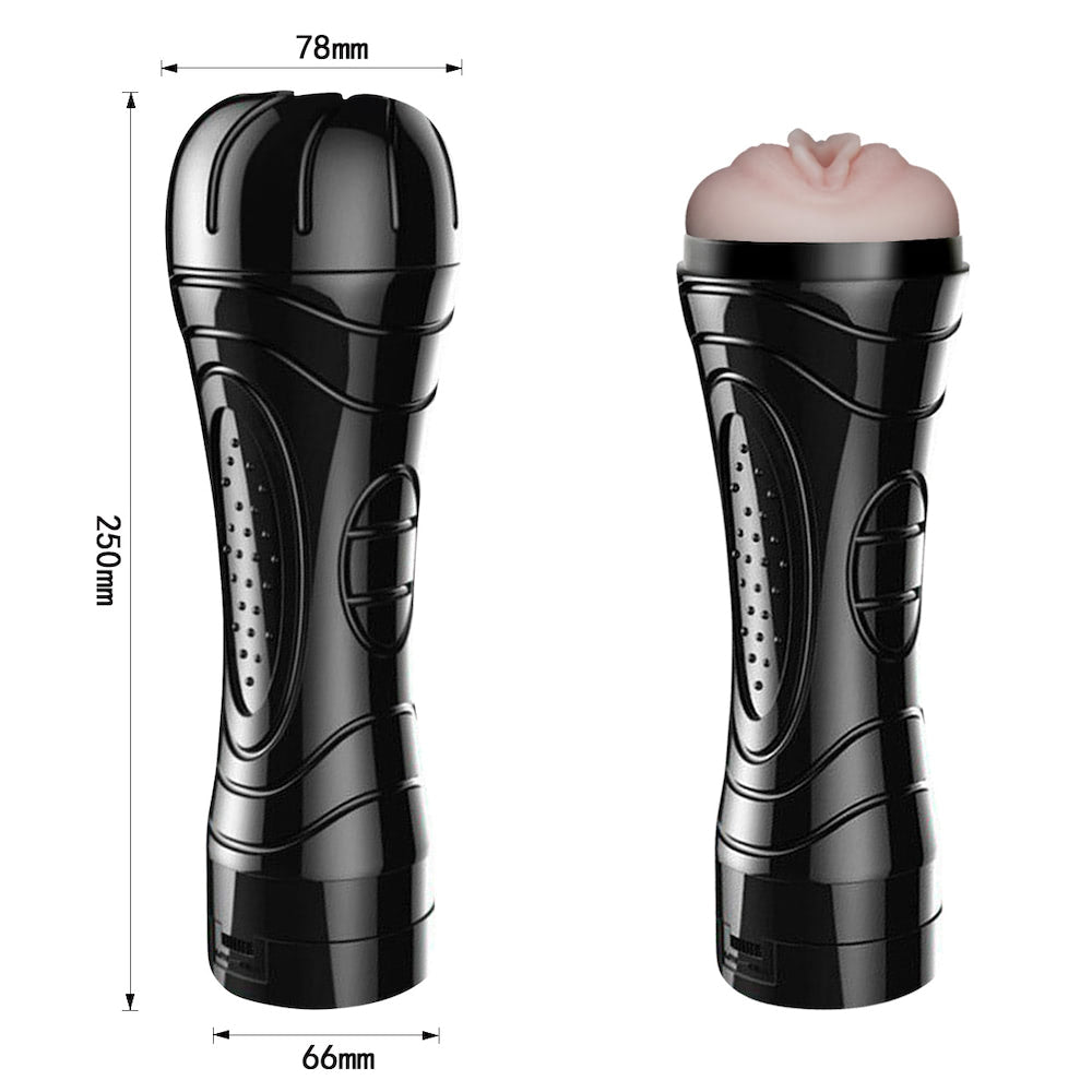 Masturbador Lanterna Recarregável em Formato de Vagina com Vibração Multivelocidade