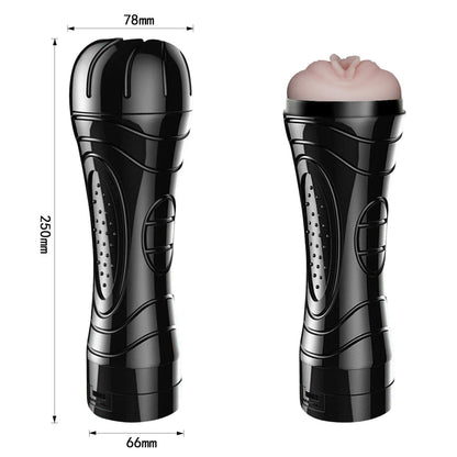 Masturbador Lanterna Recarregável em Formato de Vagina com Vibração Multivelocidade