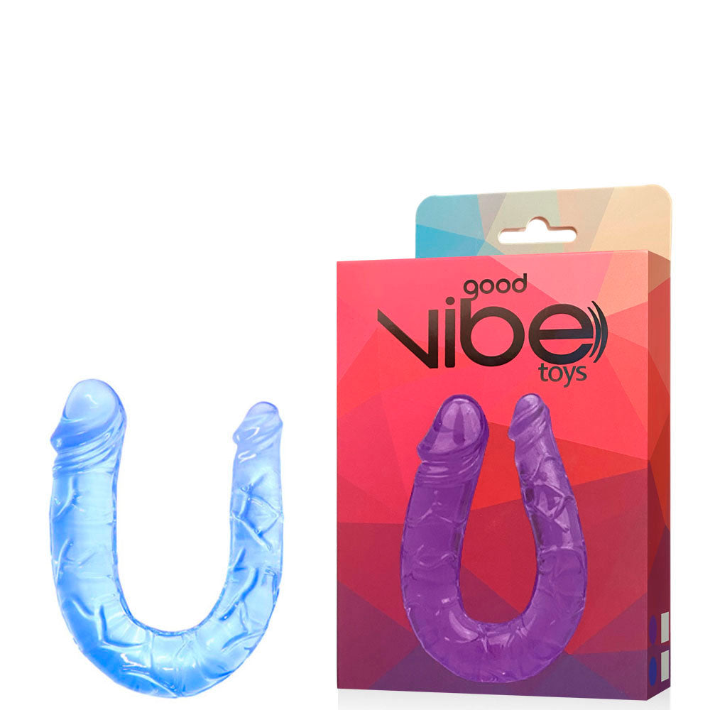 Penetrador com Ponta Dupla Formato de Pênis com Veias e Glande Saliente