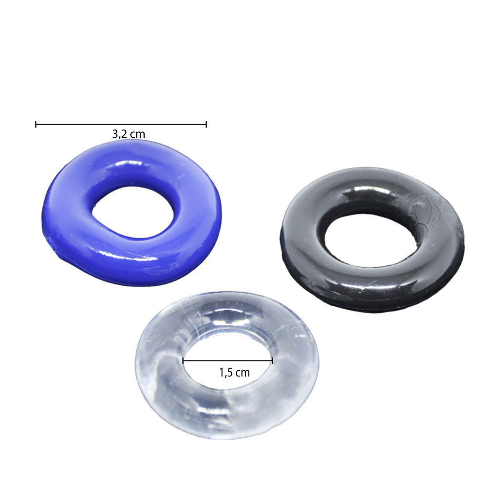 Anel Peniano - Kit em 3 Cores