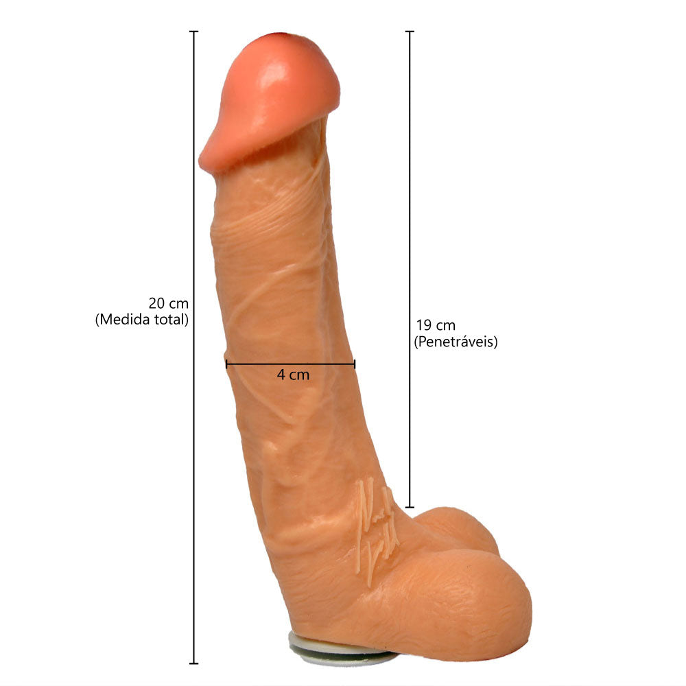 Cinta Peniana Real Peter Pele com Escroto 21 cm x 5 cm
