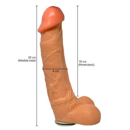 Cinta Peniana Real Peter Pele com Escroto 21 cm x 5 cm