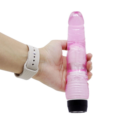 Prótese Peniana Vibratória em Silicone com Formato Realístico 18,5 cm x 4 cm