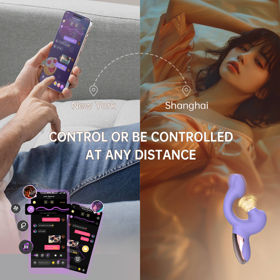 Magic Ponder – Vibrador com controle por aplicativo