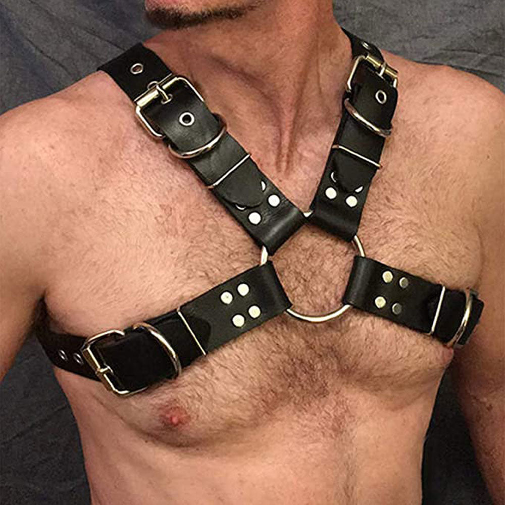 Harness Masculino em Couro - Gladiador