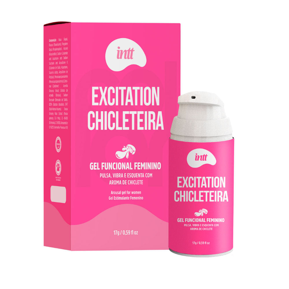 Gel Excitante Funcional Feminino - Excitation Chicleteira Intt