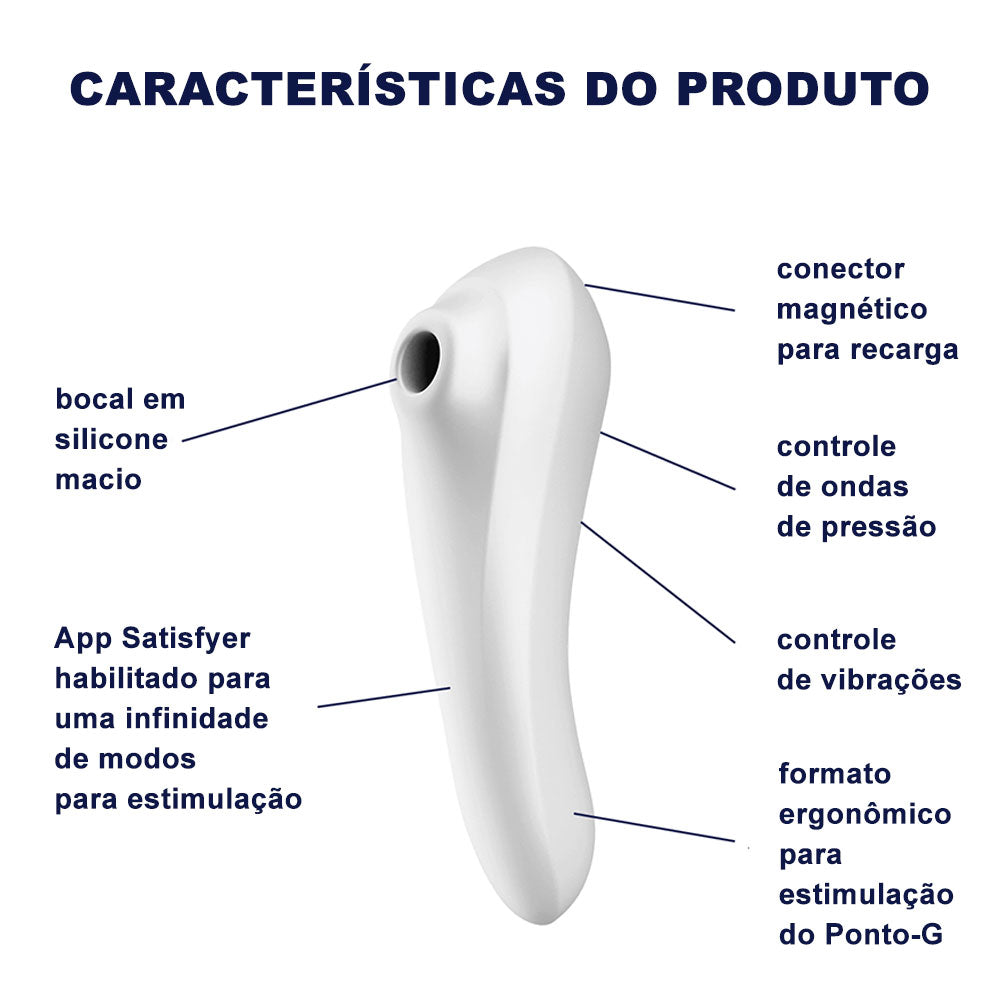 Estimulador de Clitóris 2 em 1 Satisfyer Dual Pleasure Recarregável