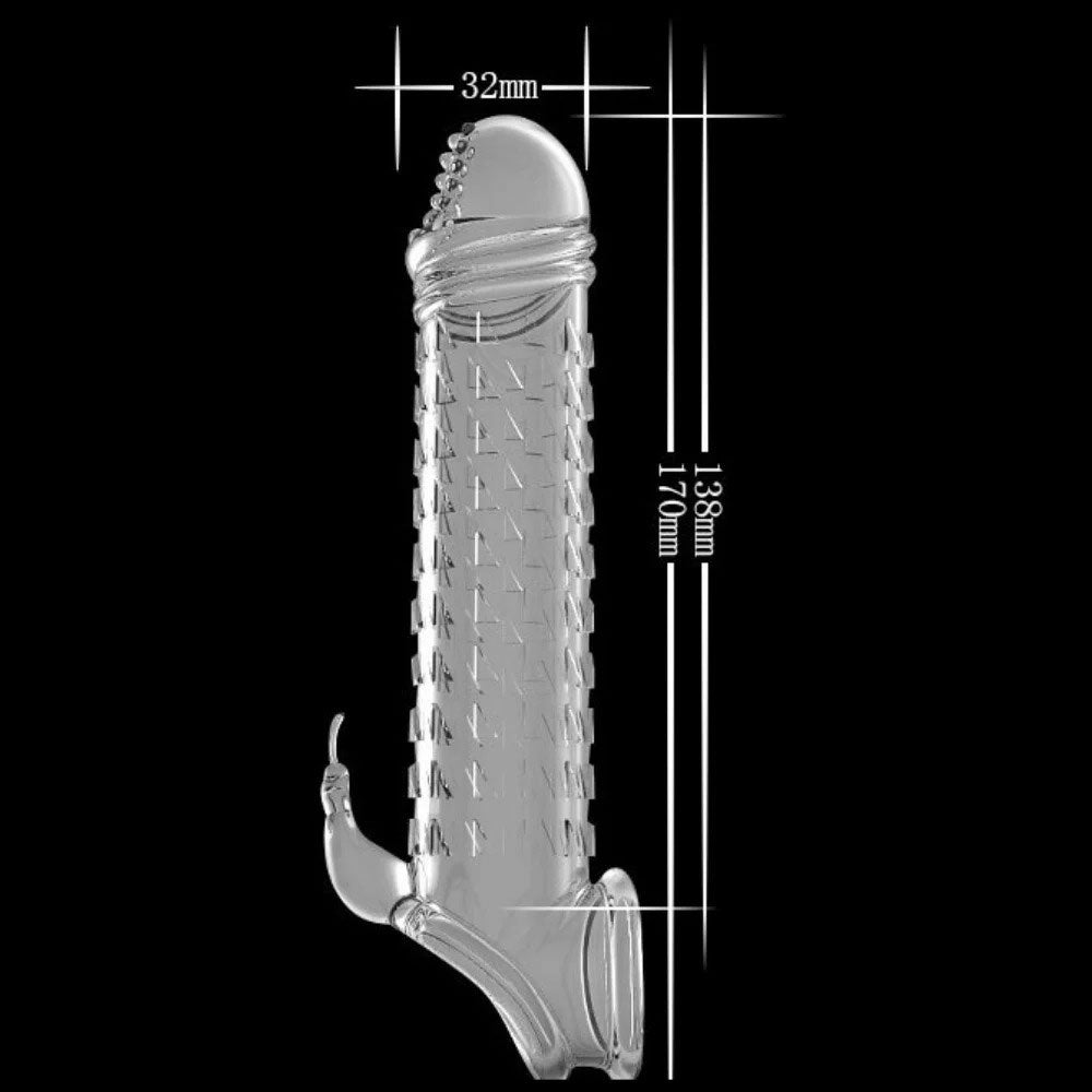 Capa Peniana com Textura Estimuladora Transparente