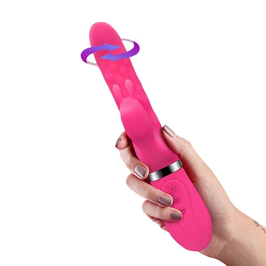 Vibrador de Ponto G e clitóris - Vai e vem de esferas com 360° na ponta - Riki - SI