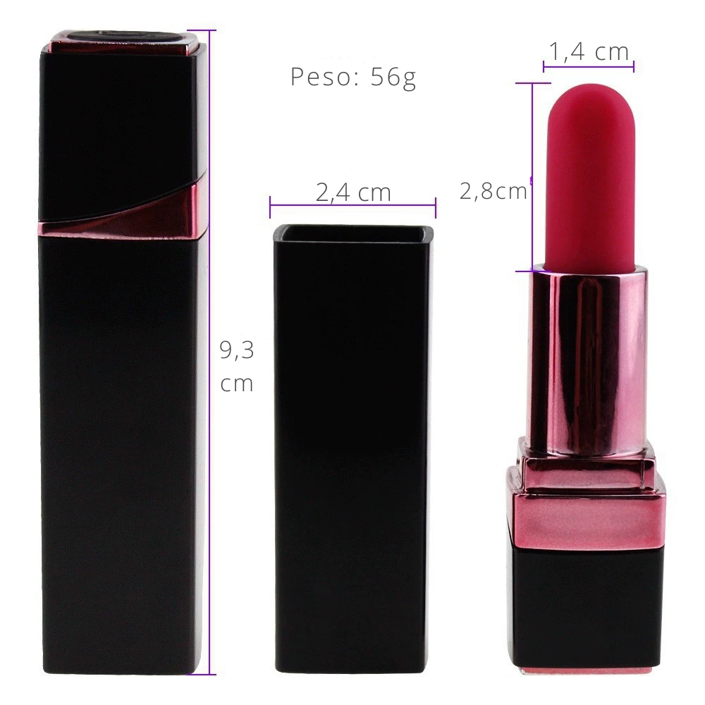 Vibrador em formato de batom