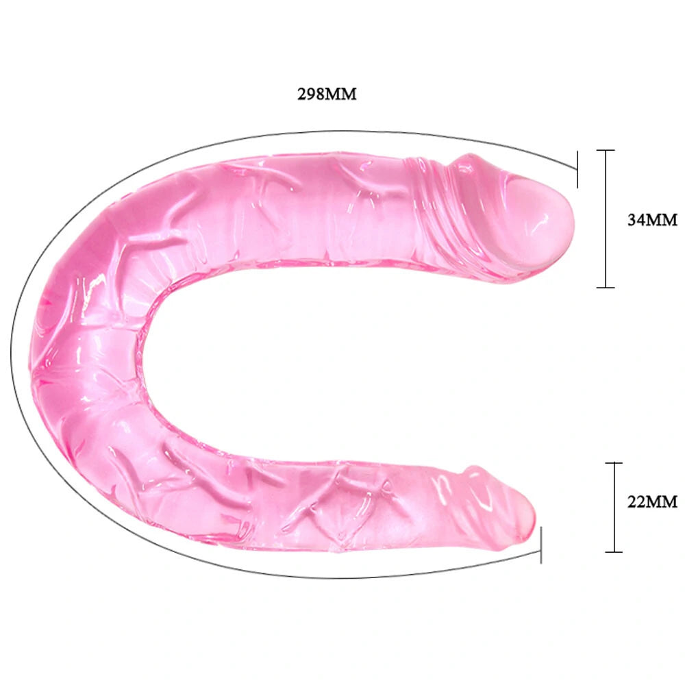 Dildo Realístico Duplo em Silicone Macio - Pênis Hawaiano