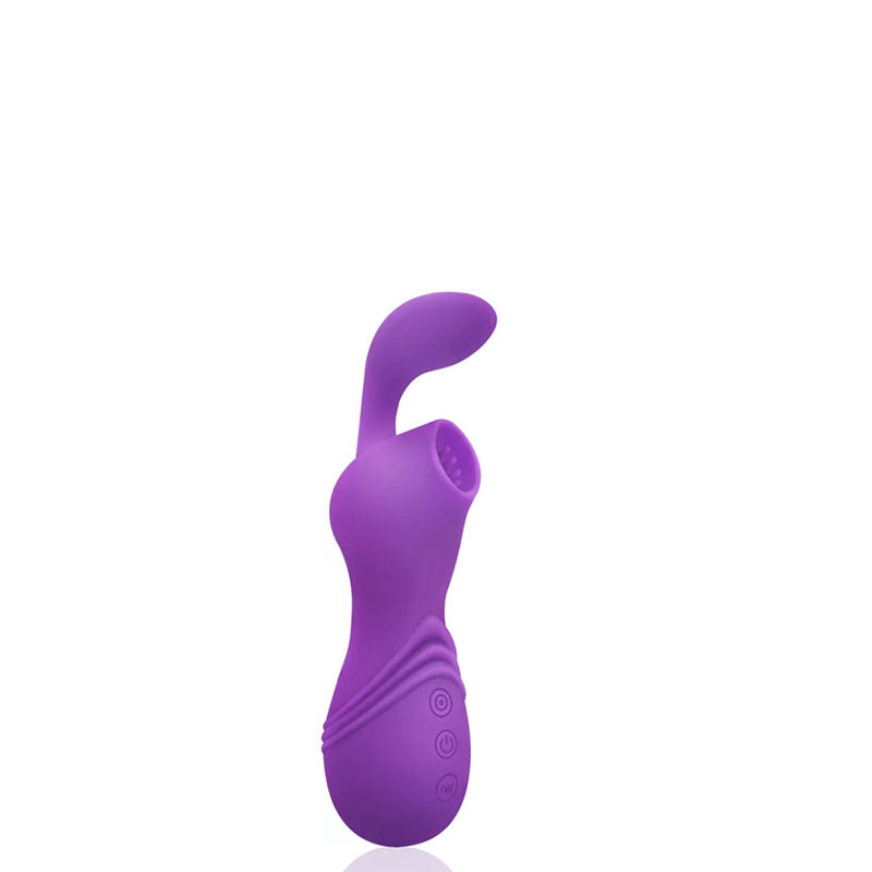 Vibrador e estimulador clitoriano com sucção
