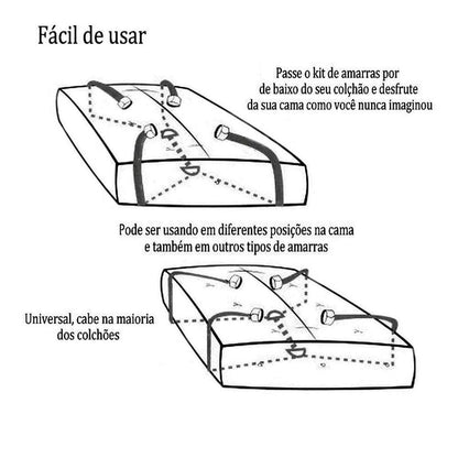 Conjunto de Algemas para Usar na Cama